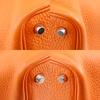 HERMES PicotinPM Handbag Orange Taurillon Clemence Women Used