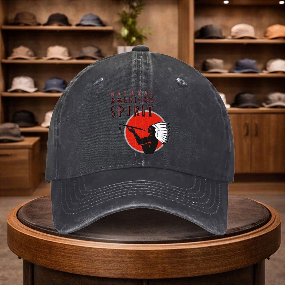 A Natural American Spirit Printed Baseball Cap a Casual Duckbill Hat Stylish And Adjustable for Outdoor Use Suitable for Trav 1pc