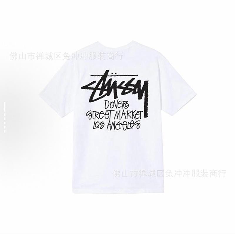 2025 new STU three standards complete spring and summer new tide brand classic cruise printed letters men and women with the same short sleeves