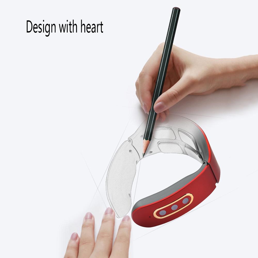 Electric Cervical Neck Shoulder Pulse Massager Heating Pain Relief Muscle Relax