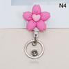 Cute Flower Resin Retractable Medical Badge Reel For Nurse Doctor Card Holder Office Hospital Name Card Supplies Key Ring Gift