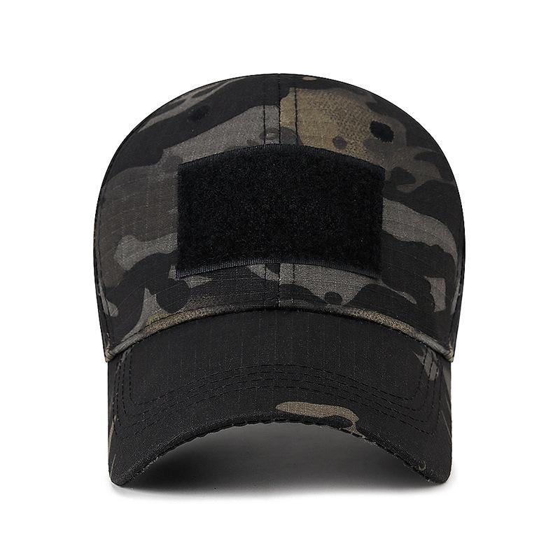 Velcro Camouflage Baseball Cap Men Outdoor Sunscreen Sun Visor Breathable Adjustable Snapback Hat Fishing Hat Peak Cap