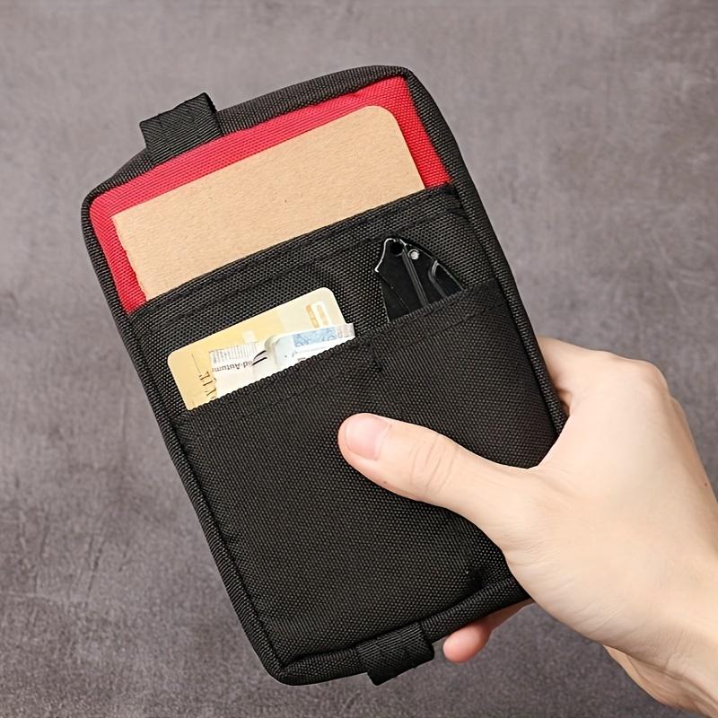 Tactical Portable Outdoor EDC Tool Storage Pouch, Mini Zipper Wallet Coin Purse, Made of Oxford Fabric, Suitable for Outdoors
