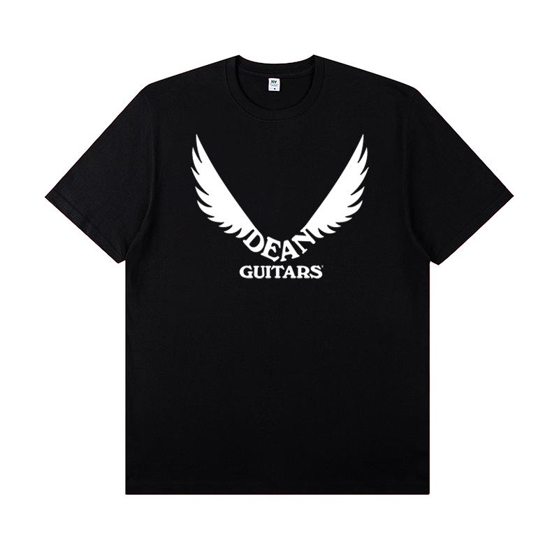 

Футболка с принтом Dean Electric Guitar Around Skull, короткий рукав, мужской хлопковый костюм рок-гитариста, мужская и женская футболка XXXL