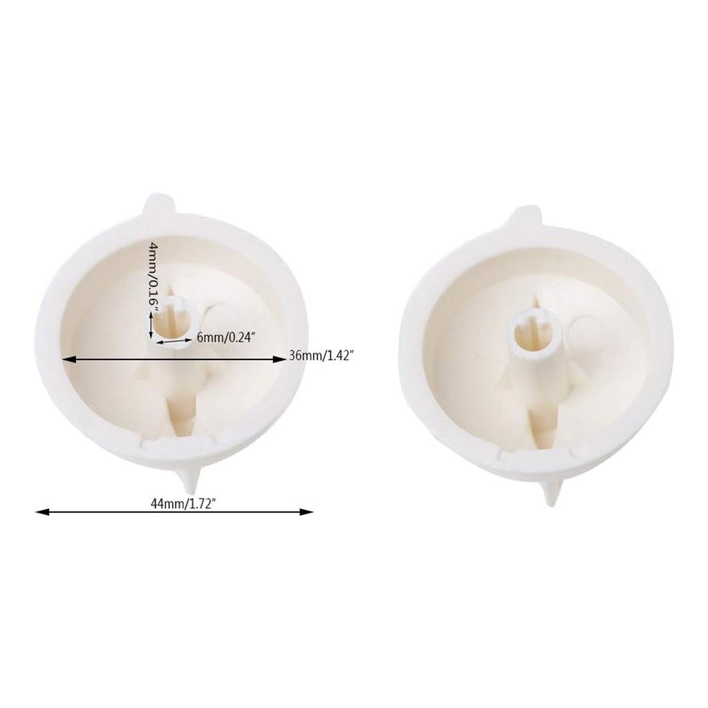 10 Pieces Switch Knobs Microwave Knob Assembly Easy To Install D Shaped Hole Knob Plastic Texture Timer Switch Knob