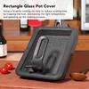 Rectangle Pot Cover Visible Glass Lid Replacement Skillet Lid  Frying Pan