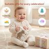 Baby Cloth Book With Bear  Goose Sensory Crinkle Activity Book With Mirror Teether And Hanging Ring Early Educational Toys