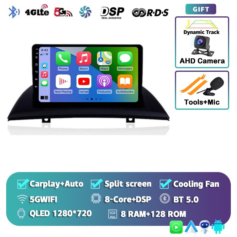 Android 14 Carplay Auto WIFI+4G Car Radio For BMW X3 E83 2004 - 2012 Multimedia GPS Video Player Stereo 2din DSP Head Unit Audio
