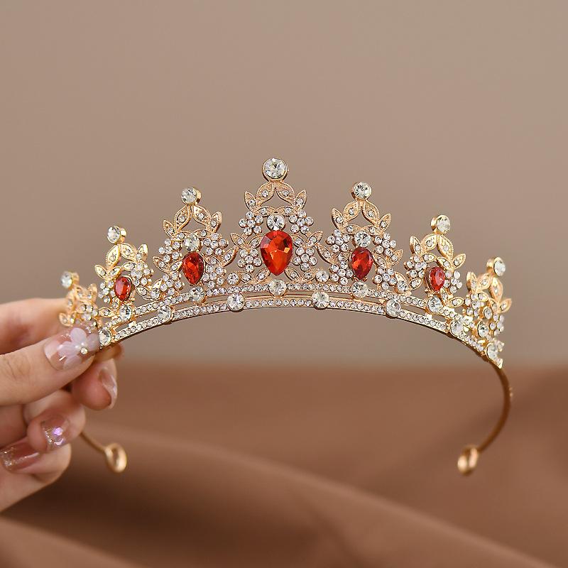 Princess Crown Headdress for Girls - Elegant Hair Accessory for Dance and Birthday Gifts