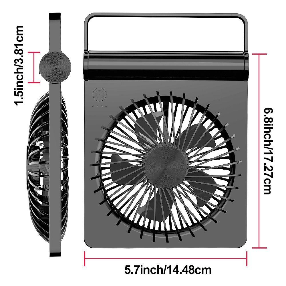 Folding Desk Fan Lightweight Ultra-thin Mini Fan Table Fan Small USB Fan  Outdoor