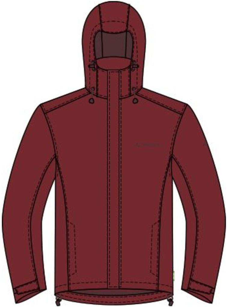 Куртка VAUDE мужская Escape Light Jacket (04341) кармин