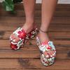 Womens High Heels Sandal Thick Bottom Casual Shoes Ladies Leisure Summer Flat Sandals Women Shoes Trendy Platform Mules Slippers