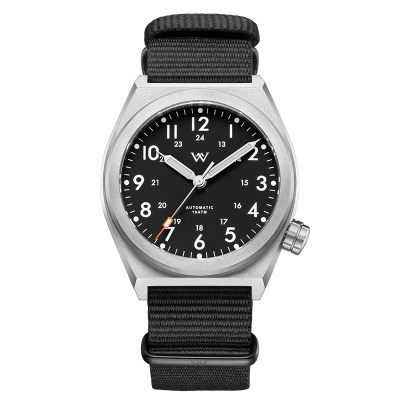 WM Watch Automatic Mechanical Pilot Watch NH35 AR Coated 100 Water Resistant Simple Style Sapphire Welly Merck Watches WM216
