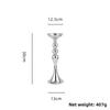 32/38/50cm Candlelight Plated Finish Flower Vase Base Elegant Candle Holder  Home Wedding Decor