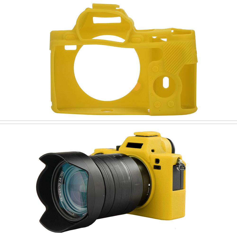 Stretchable and Tough Digital Camera Silicone Case for Sony A7R  A7  A7S Washable ProtectorYellow