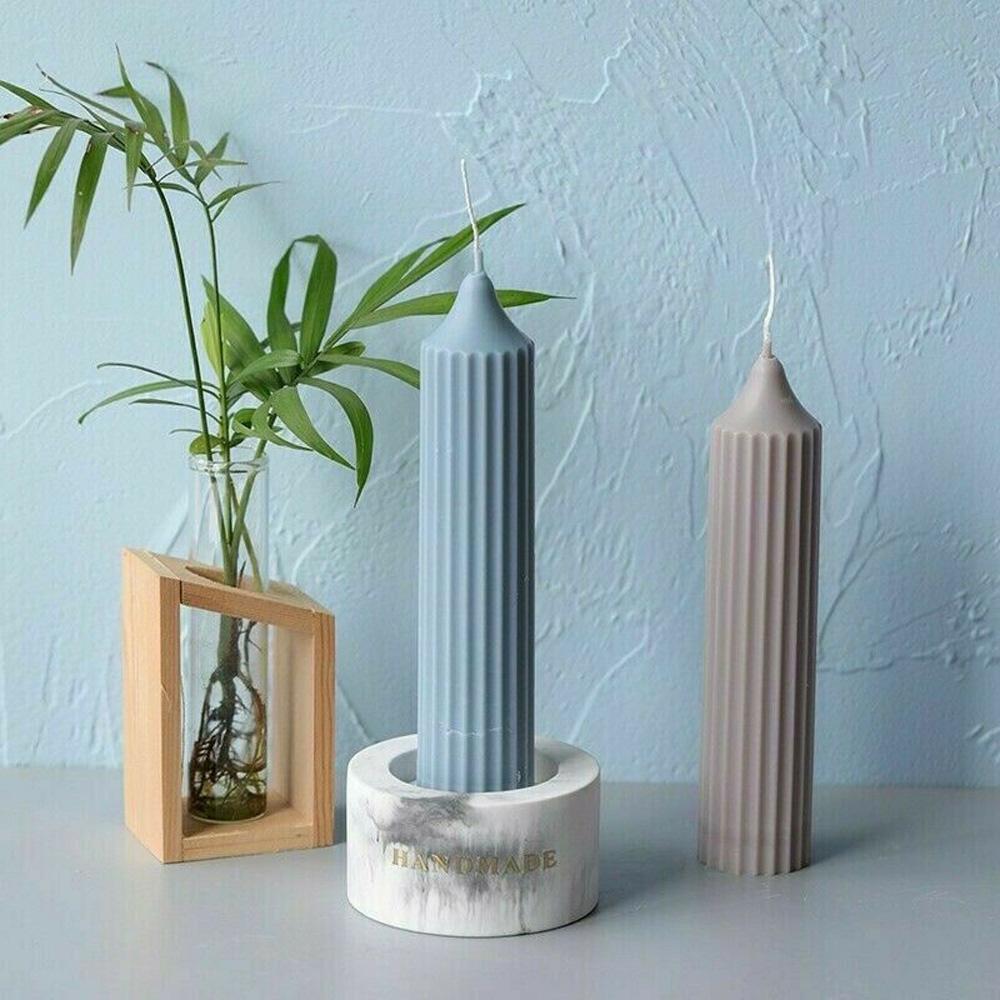 DIY Pillar Cylinder Rib Church Party Candle Mold Wedding Supplies Candle Making Supplies Clay Tool