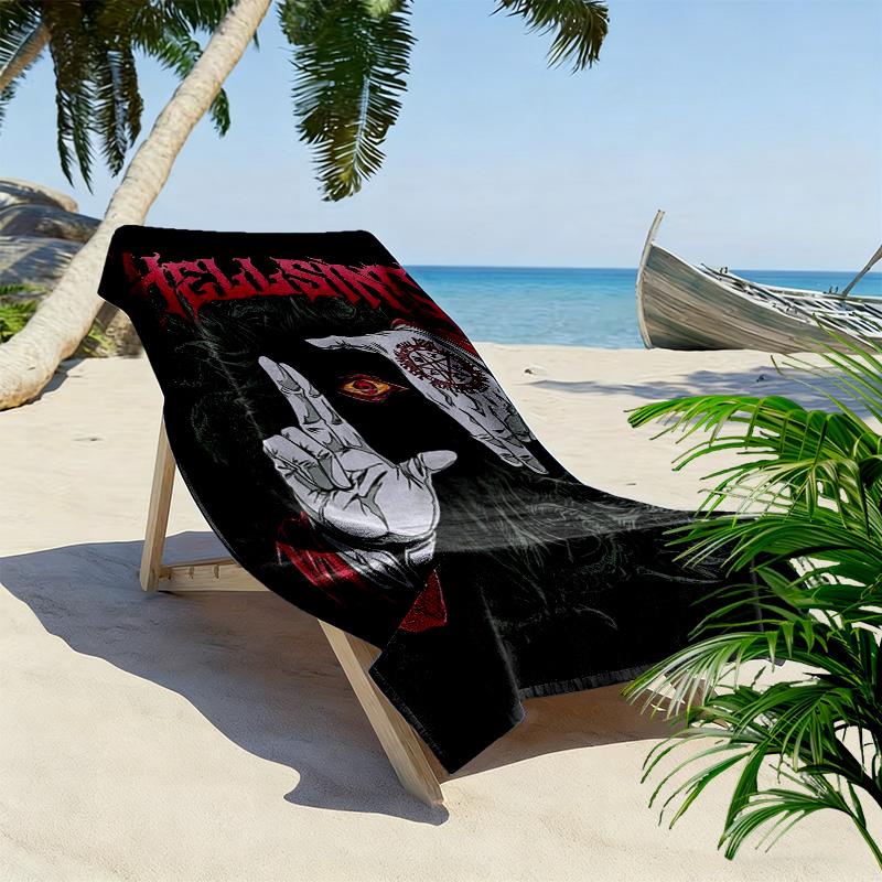 Gothic Eyes 2D Flat Print Beach Towel, Large Soft Quick Dry Towel for Beach Camping SwimmingZSTJ0915002