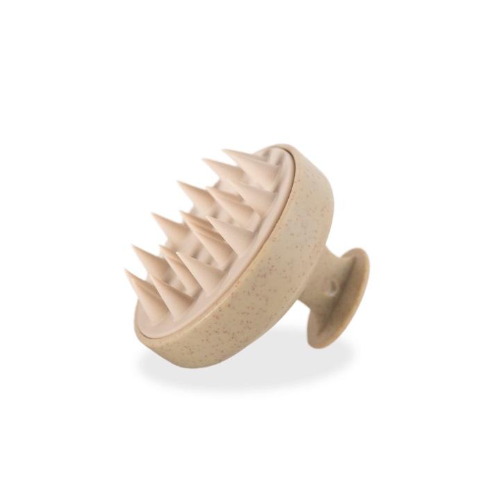 GentleHairCare™ Premium Scalp Invigoration Brush, Soft Beige - 120 Adaptable Bristles
