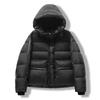 European trendy brand down jacket women's short model New Year's loose hooded thickened white duck down bread jacket winter coat