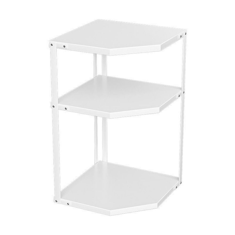 Space Saving Corner Pot Storage Rack 2/3 Tier Cabinet Pot Lid Holder  Bathroom