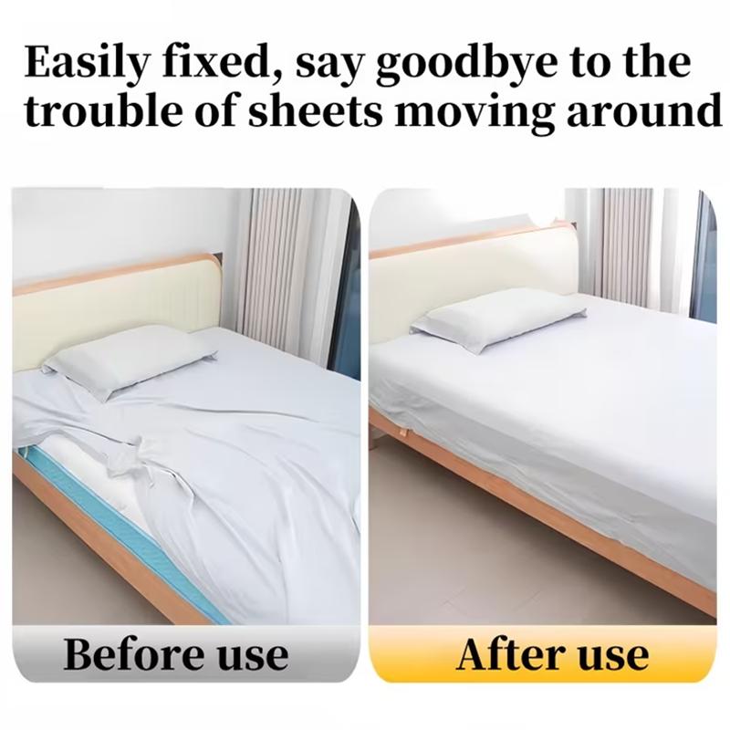 4pcs Non-Slip Bed Sheet Clips Multi-Functional Bed Sheet Holder Adjustable Plastic Bed Cover Fixing Clip No Drill Bed Sheet Grip