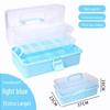 Large Capacity 3-Layer Transparent Art Tool & Pencil Storage Box