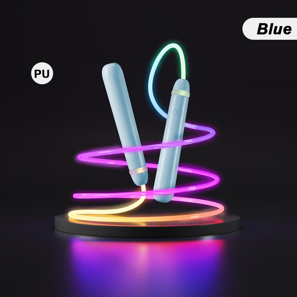 Children's Colorful Luminous Skipping Rope Type-C Rechargeable Long-Lasting Color-Changing Skipping Rope Portable Fitness Equipment