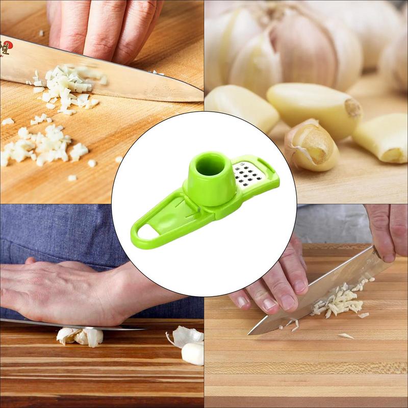 Ginger Grater Food Grade Garlic Cutter Stainless Steel Small Ginger Grater Tool Kitchen Gadgets Hand Twist Garlic Tool for Home