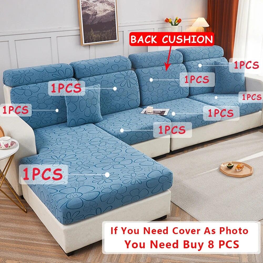 Husă de canapea Jacquard Husă de pernă pentru scaun, elastică, groasă, pentru cameră de zi, lavabilă, detașabilă, pentru fotoliu de colț, husă de pernă pentru canapea