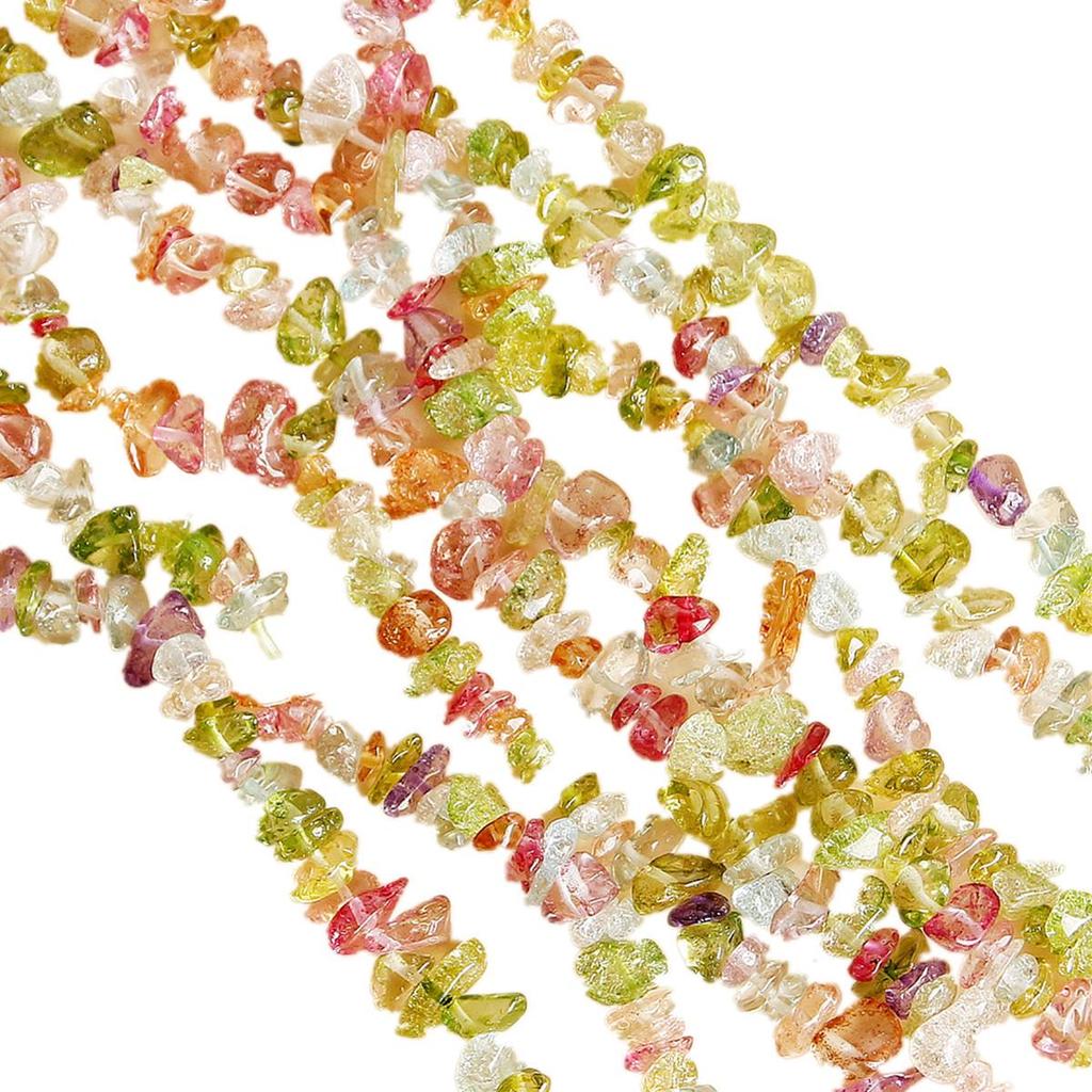Colorful Natural Crushed Stone Beads for DIY Necklaces & Bracelets