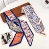 Luxury Neck Strap Long Hair Band Fashion Silk Scarves