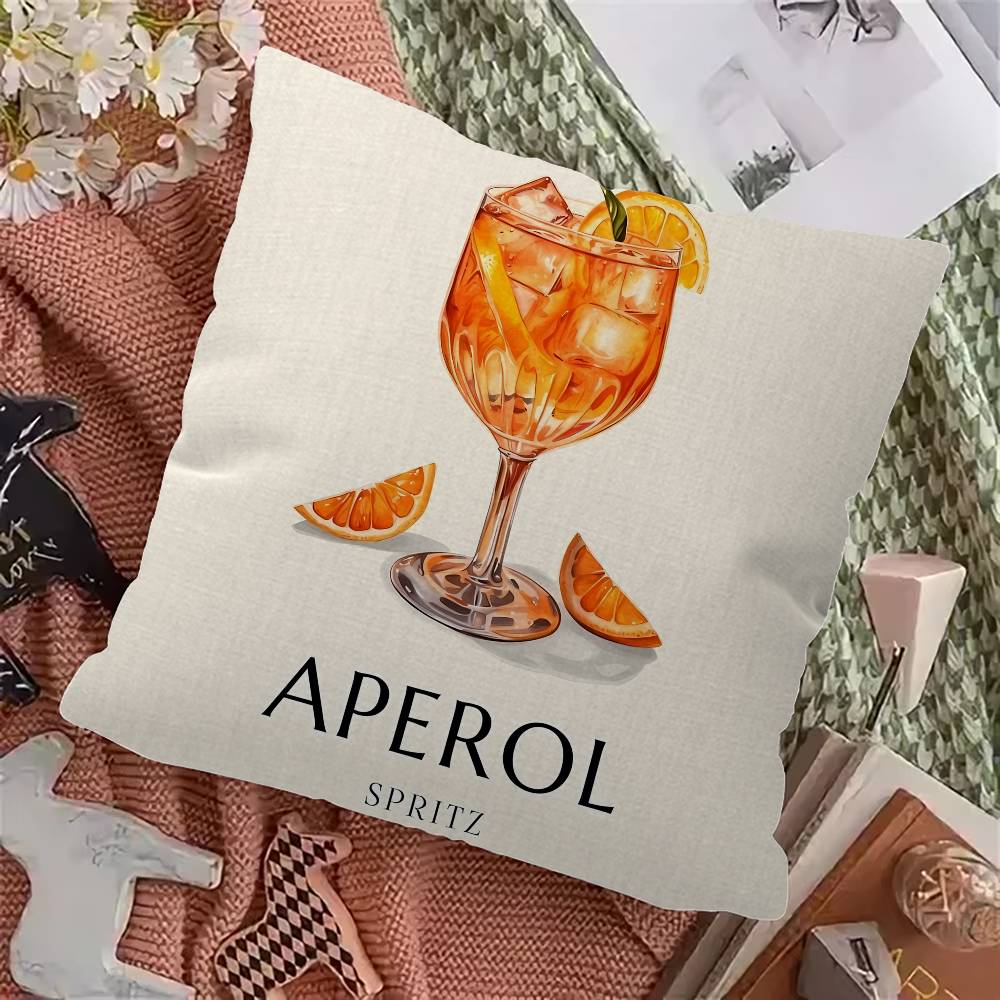 AAperolSSSpritz Cushion Cover Car Throw Pillow Case For Sofa Car Christmas Gift Xcm Xcm
