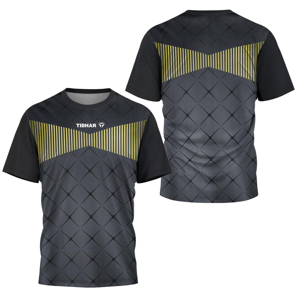 

Футболка для настольного тенниса Singapore Felix Lebrun League Clothing для мужчин, быстросохнущая, дышащая, с коротким рукавом, для мужчин, теннисная футболка L