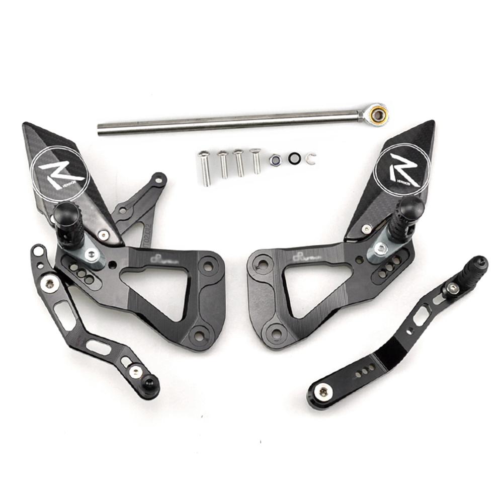 Motorcycle FOOTBOARDS For SUZUKI GSXR-1000 2017-2024 Rear Sets Heighten Pedal Adjustable Rearsets FootPegs Shift Lever Brake