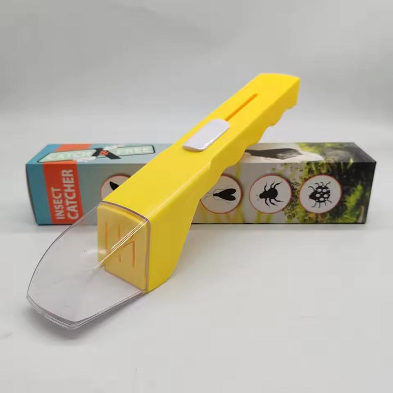

Insect Trap Portable and Compact Handheld Cockroach Catcher Used for Capturing Pests Spiders and Bees No Toxic Safe Reusable жовтий
