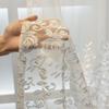 1PC White Embroidered Sheer Curtains Curtains for Living Dining Room Bedroom