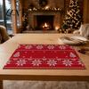 Table Mats for Hot Dishes 12.6" X 17.7" Christmas Placemats, Washable Place Kitchen Festive Decor Gifts Dining Table, Heat Resistant Holiday