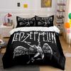 """Set Biancheria da Letto Led Zeppelin Angel" Set Copripiumino Federe  (1 * Copripiumino 2 * Federe, senza piumino)