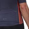 adidas Jednobarevné Pruhované Logo Potisk Sportovní Tričko Pánské Vrcholy Tmavě Modrá HM6427