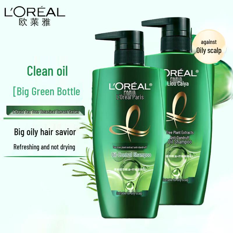 L Oreal Tea Tree Oil Anti-Dandruff Shampoo Twin Pack