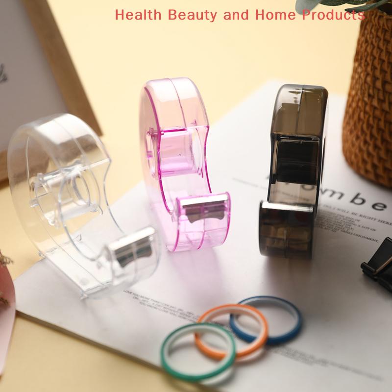 Acrylic Tape Dispenser And Cutter in Random Colors for Students Office School Supplies Stationery