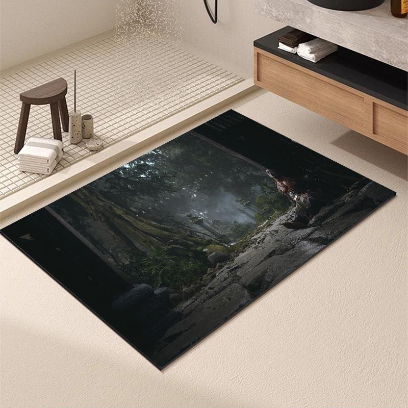 Washable Wear-resistant Diatom Mud Floor Mats Bathroom Anti-slip Mats