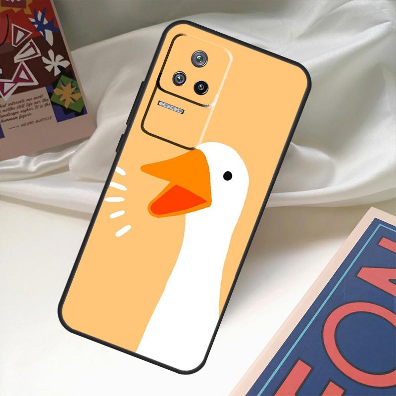 Cartoon Funny Goose Case For Xiaomi 14 13 Ultra 12 Lite 11T 12T 13T Pro POCO M6 X3 X5 X6 Pro F3 F5 M5s Cover