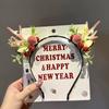 Christmas Headband Elk Antler Hair Hoop Glowing Cute Kids Holiday Party Accessory