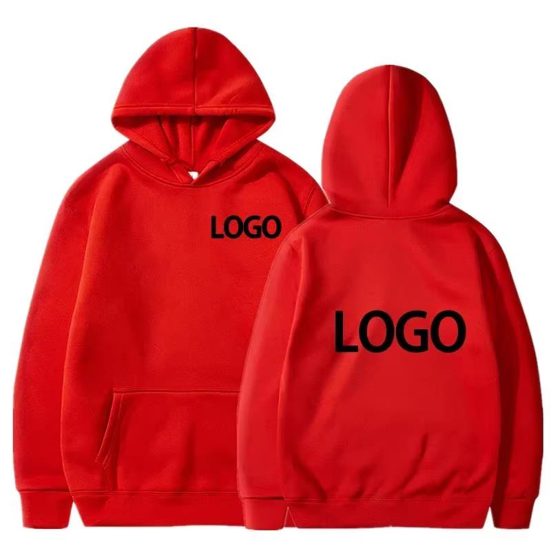 2025 80% Polyester and 20% Cotton Pictures Text TeamMen's Women's Hooded Sweaters, Loose Custom Logo  Casual Clothing