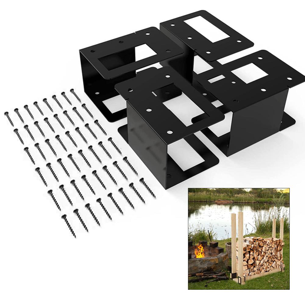 Fireplace Area Adjustable Rack Space Saving Firewood Organizer Indoor Firewood Storage Customizable Dimensions China Mainland