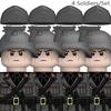 MOC WK2 Italienische Soldaten Figuren Bausteine Italien Armee Infanterie Offizier Waffen Pistole Umhang Helme Panzerkanone Steine Spielzeug