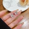 Korean Hollow Butterfly Zircon Stud Earrings Women's Niche Design Unique Earrings New Earrings