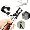 Car Water Pliers Clamp Pipe Hose Clip Swivel Drive Jaw Locking Tool Removal And Installation Of Flat-Band Hose Clamps