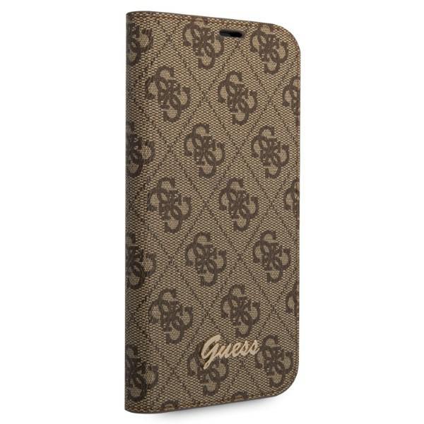 Guess Gubkp14Xhg4Shw Iphone 14 Pro Max6,7 Brun/Brown Bok 4G Vintage Gull Logo
